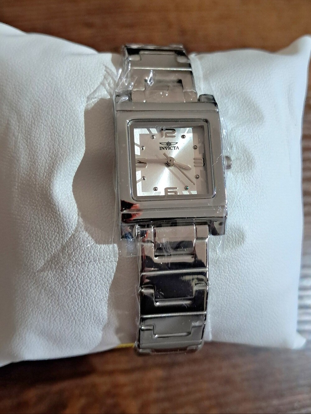 Invicta Angels Womens Quartz Watch Square Dial Silver